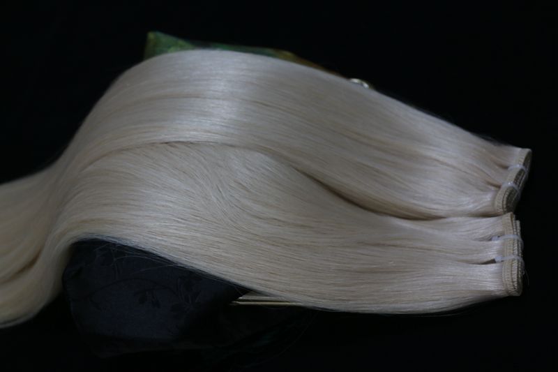 Luxury flat silk weft cuticle virgin hair wholesale