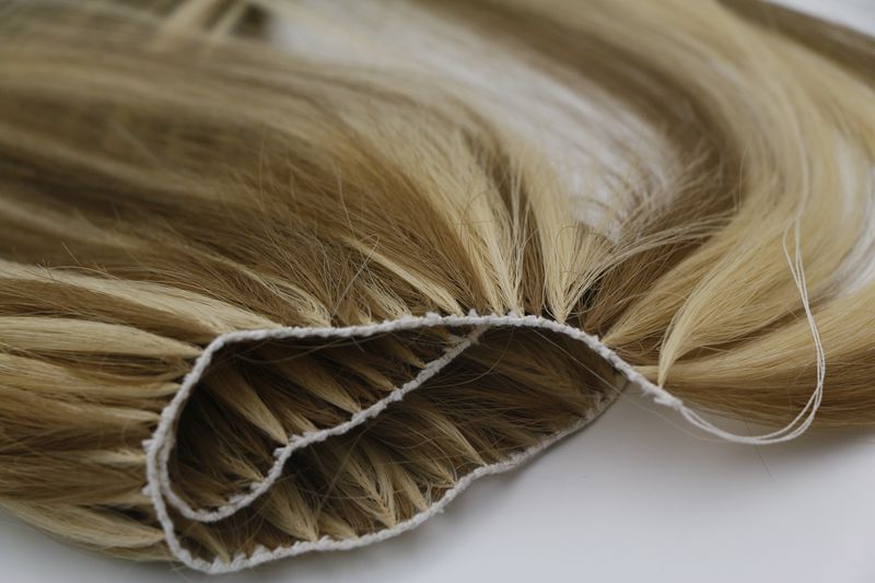 Invisible Hand-Tied Feather Weft Hair Extensions